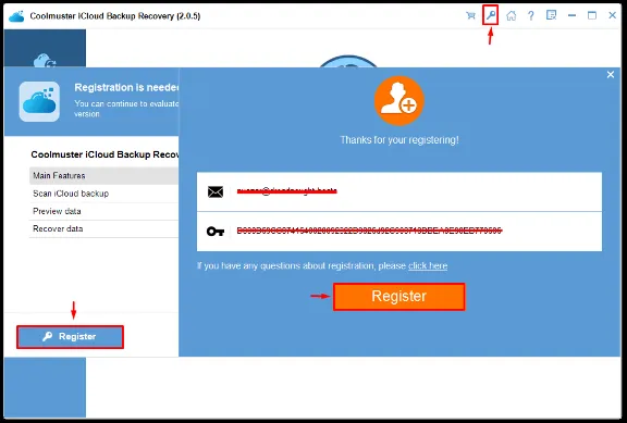 Coolmuster iCloud Backup Recovery Аккаунт