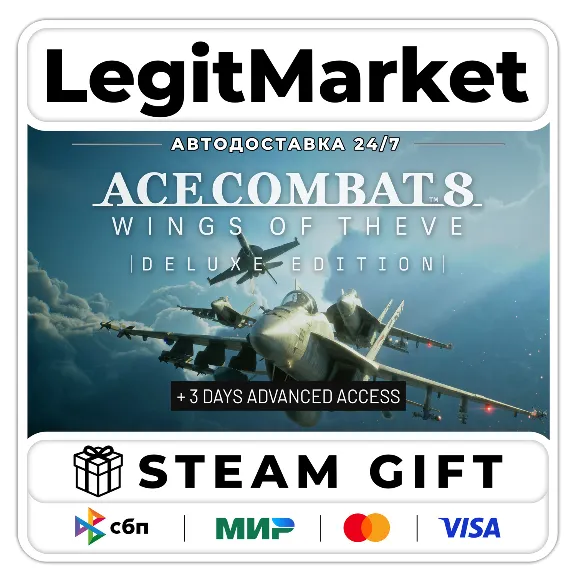 ACE COMBAT 8: WINGS OF THEVE Deluxe Edition / Steam AUTO / RU + WORLD