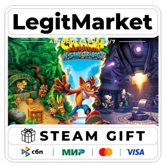 Crash Bandicoot N. Sane Trilogy / Steam АВТО / РУ + МИР