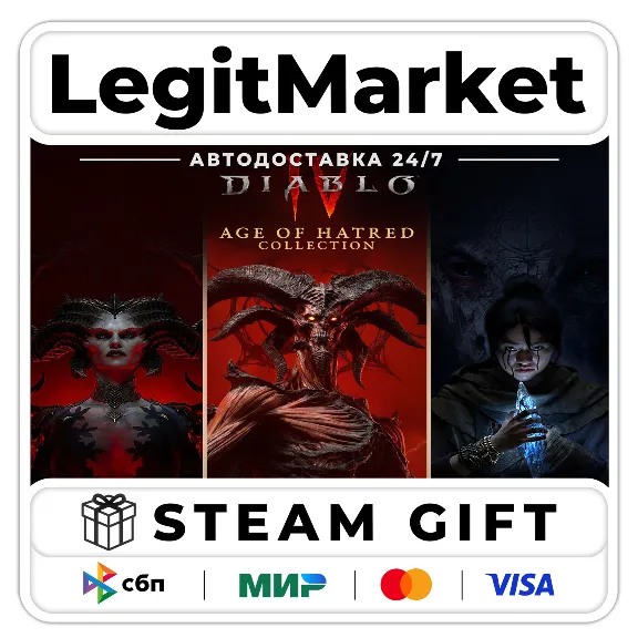 Diablo IV: Age of Hatred GAME 2 DLC STEAM WITHOUT CHANGE OF REGION RU WORLD AUTO