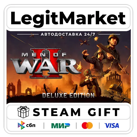 Men of War II Deluxe Edition / Steam AUTO / RU + WORLD