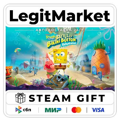 SpongeBob SquarePants: Battle for Bikini Bottom - Rehydrated / Steam АВТО / РУ + МИР