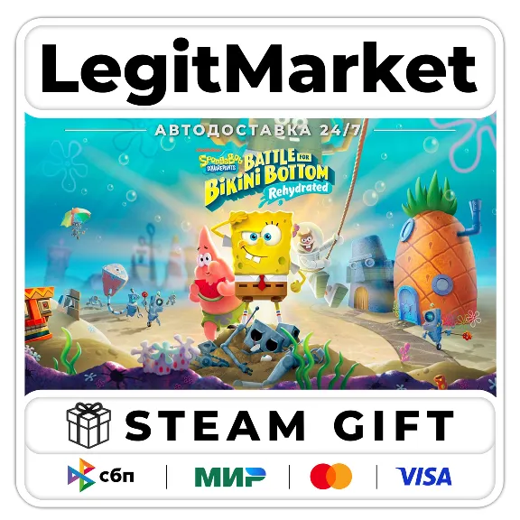 SpongeBob SquarePants: Battle for Bikini Bottom - Rehydrated / Steam АВТО / РУ + МИР