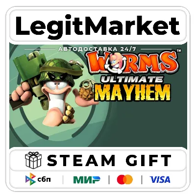 Worms Ultimate Mayhem / Steam АВТО / РУ + МИР