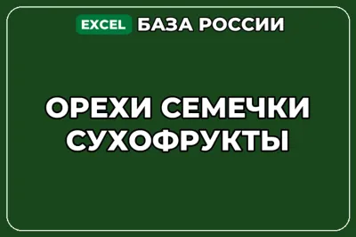 База компаний по теме Орехи Семечки Сухофрукты в России