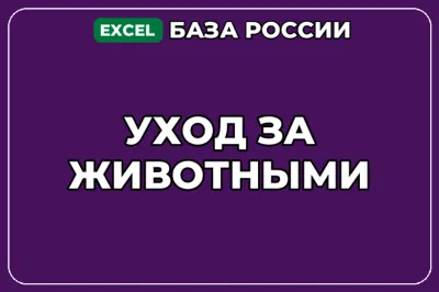 База компаний по теме Уход за животными в России