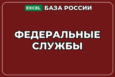 База компаний по теме Федеральные службы в России