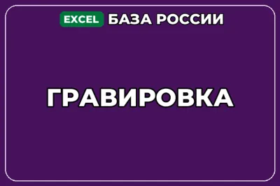 База компаний по теме Гравировка в России