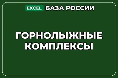 База компаний по теме Горнолыжные комплексы в России