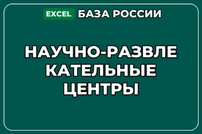 База компаний по теме Научно развлекательные центры в России