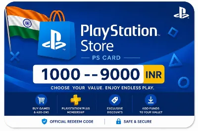 PlayStation (PSN) 1000–9000 INR (Рупии) Индия