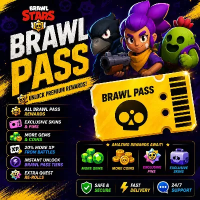 🟨STANDARD BRAWL PASS📽️VIDEO DELIVERY📽️⌛24/7⌛🚀2 MINUTES🚀☑️ANY REGION☑️brawl pass