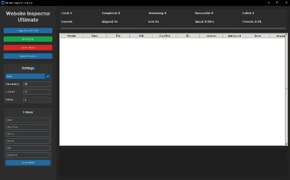 Website Inspector Ultimate — Профессиональный сканер веб-сайтов и детектор CMS