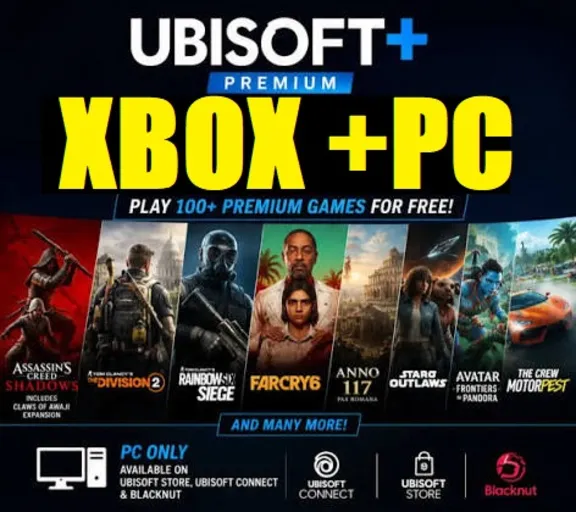 Подписка Xbox Ubisoft+ Premium на 1 + PC  месяц