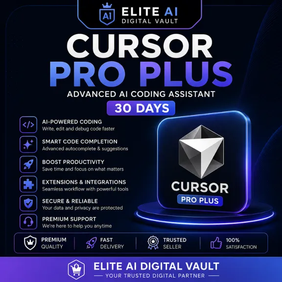 Cursor Pro Plus | Продвинутый AI Помощник для Программирования | Доступ на 30 Дней