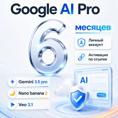 [24/7] AUTO | GOOGLE AI PRO 6 MONTHS | TO YOUR ACCOUNT | GEMINI 3.5, NANO BANANA 2