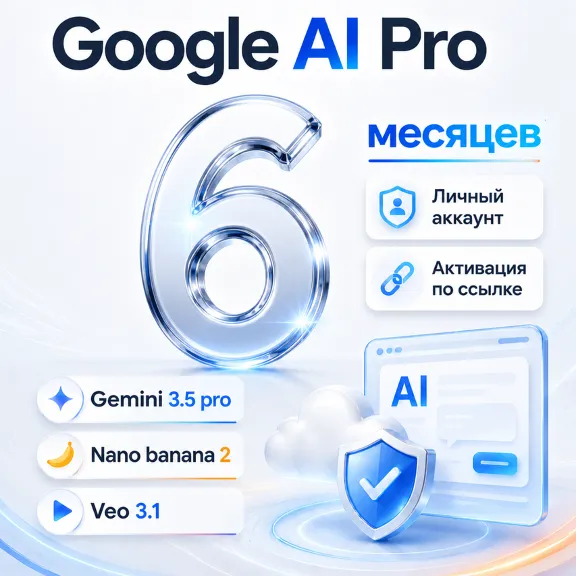 [24/7] AUTO | GOOGLE AI PRO 6 MONTHS | TO YOUR ACCOUNT | GEMINI 3.5, NANO BANANA 2