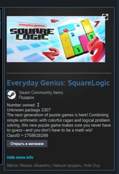 Everyday Genius: SquareLogic STEAM GIFT ROW + GLOBAL REG FREE