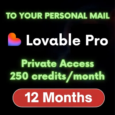 Lovable Pro (1 год) [НА ВАШУ ПОЧТУ] [Личное]