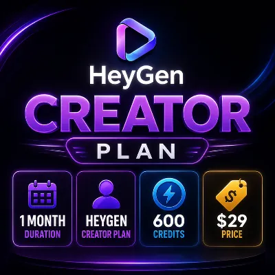 HeyGen Creator Plan |Личный аккаунт | 600 кредитов |