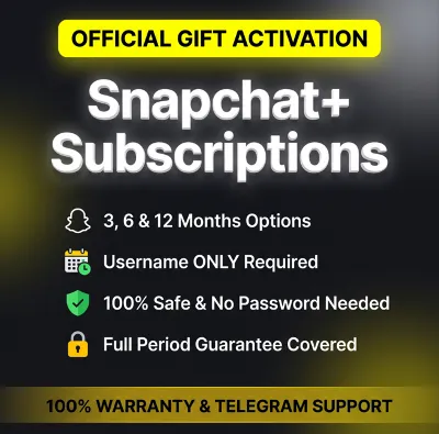 Подписка Snapchat+ (3/6/12 мес) | Официальный подарок | По Логину | Гарантия ⚡