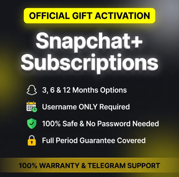 Подписка Snapchat+ (3/6/12 мес) | Официальный подарок | По Логину | Гарантия ⚡