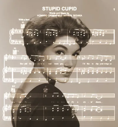 Stupid Cupid- Connie Francis- SheetMusic-ValaMusic
