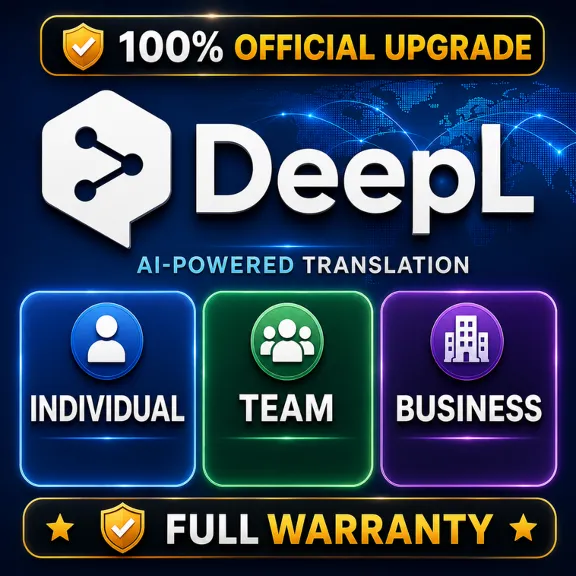 🌍 DeepL Individual / Team / Business | 100% Official Upgrade | FULL WARRANTY