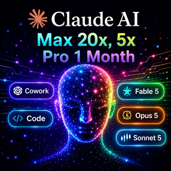 Claude Max 20x, 5x, Pro: Claude Fable 5.1, Claude Opus 5 | AUTO DELIVERY, FULL WARRAN