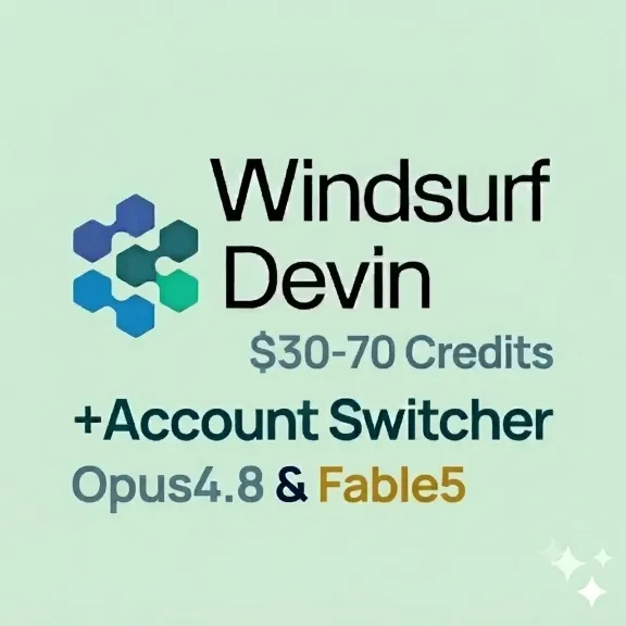 Devin Windsurf Account | 30-70 Кредитов | Fable5 & Opus4.8