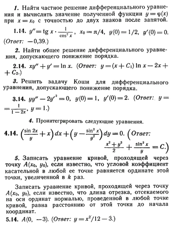 ИДЗ Рябушко 11.2 Вариант 14