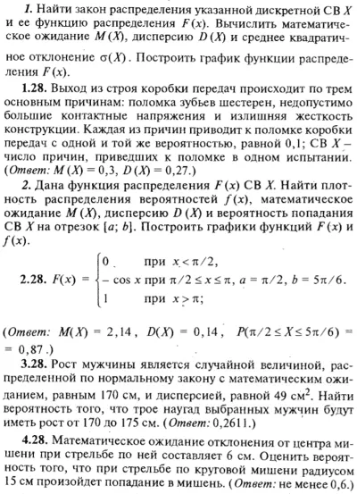 ИДЗ Рябушко 18.2 Вариант 28