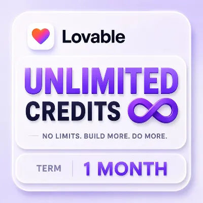 LOVABLE AI UNLIMITED | FULL MONTH ACCESS & FULL TERM WARRANTY
