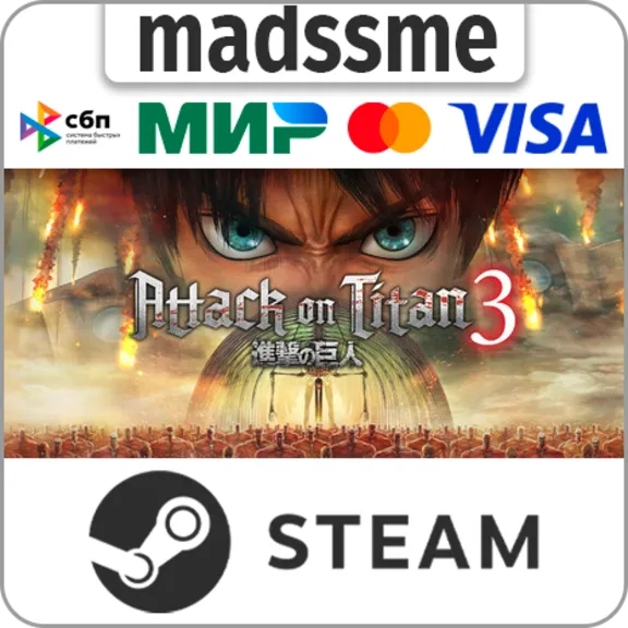 Attack on Titan 3 / A.O.T. 3 * ВЫБОР ВЕРСИИ * RU/KZ/СНГ/TR/AR/IN/BR * STEAM 🚀 АВТО