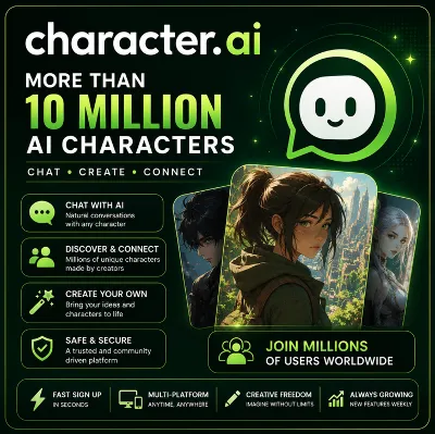 Character.AI C.ai+ | Чат с ИИ-персонажами | Подписка на 1 месяц | Приватный доступ |