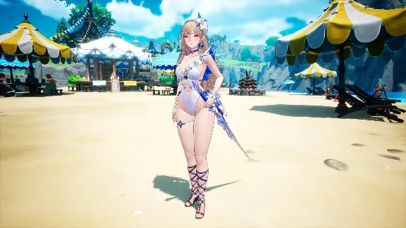 DragonSword : Awakening - Costume : White Flower of the Blue Waves DLC