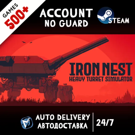 IRON NEST: Heavy Turret Simulator + 500 GAMES STEAM ACCOUNT