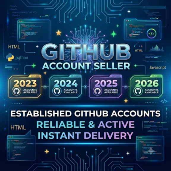Aged GitHub Accounts (2021 - 2026) | Private Account | Instant Delivery ✅