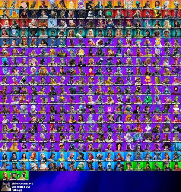 Instant • FN (All Platforms) • 345 Skins • Full Access