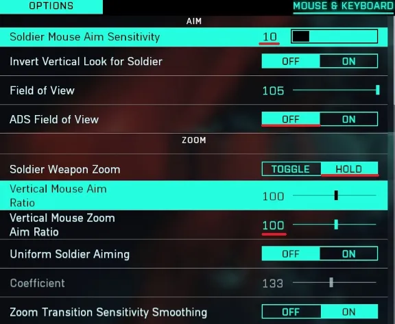 Battlefield 2042 - M5A3-1.25x-2.5x, script for logitech