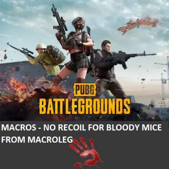 PUBG - 5.7, 9, .45 - macros for bloody, x7