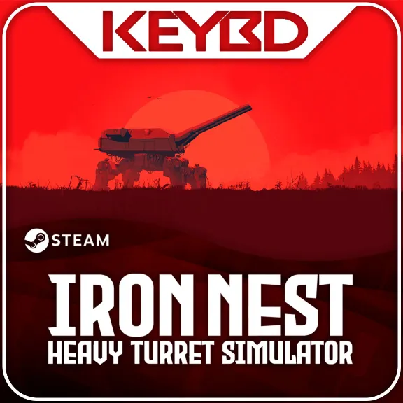 IRON NEST: Heavy Turret Simulator +REGION SELECTION · STEAM RU · AUTO