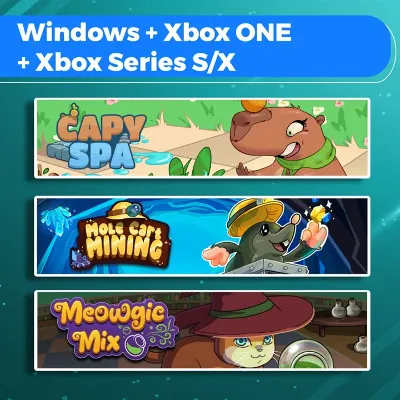 Capy Spa + Mole Cart Mining + Meowgic Mix (Bundle) — purchase to account | XBAY
