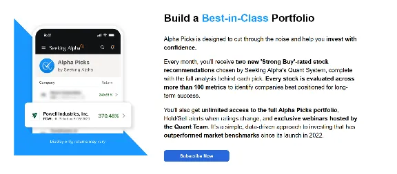 Панель подписки Seeking Alpha Alpha Picks 💹 ПРИВАТНЫЙ ДОСТУП 💎 ВЫБОР АКЦИЙ $499 USD