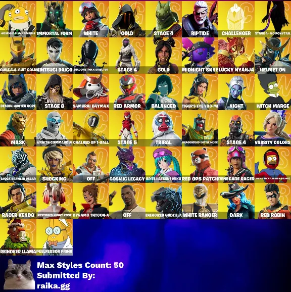 Instant • FN (All Platforms) • 134 Skins • Full Access