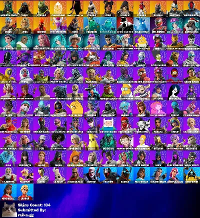 Instant • FN (All Platforms) • 134 Skins • Full Access