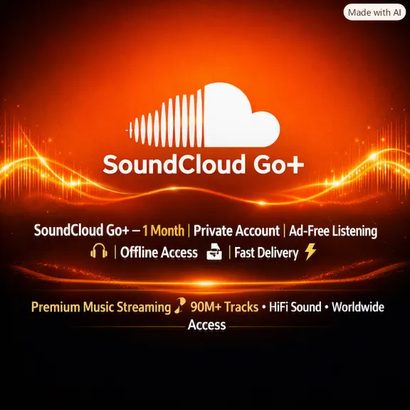 🎵🔥 SoundCloud Go+ | 1 месяц личный аккаунт 🎧 | Мгновенная доставка ⚡ Скидка 90%✅