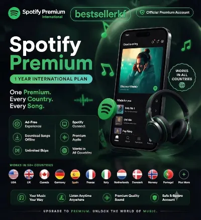 От 1 до 12 премиум-аккаунтов Spotify в России и по всему миру.