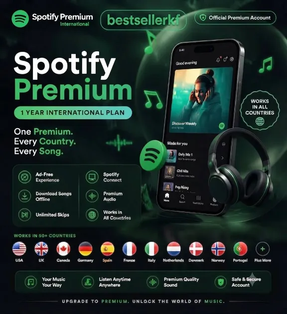 От 1 до 12 премиум-аккаунтов Spotify в России и по всему миру.