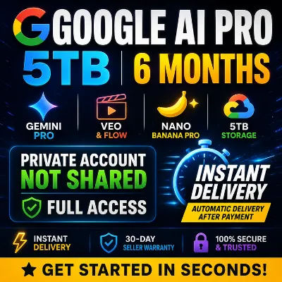 Google AI Pro 5TB | 6 месяцев | Gemini Pro | Nano Banana Pro | Veo & Flow Antigravity